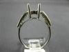 ESTATE 1.28CT DIAMOND 14KT WHITE GOLD 7 STONE SEMI MOUNT ENGAGEMENT RING #16313