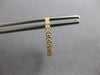 ESTATE .46CT DIAMOND 18K YELLOW GOLD 3D CLASSIC OVAL HUGGIE FUN HANGING EARRINGS