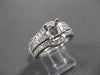 ESTATE LARGE 1.35CT DIAMOND 18KT WHITE GOLD 3D SEMI MOUNT INSERT RING #4770