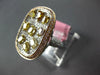 EXTRA LARGE 3.24CT WHITE CANARY & PINK DIAMOND 18K WHITE & ROSE GOLD 3D FUN RING