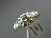 ANTIQUE .50CT OLD MINE DIAMOND 14KT WHITE GOLD FISHTAIL ENGAGEMENT RING #23339
