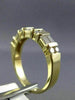 .75CT ROUND & BAGUETTE DIAMOND 14KT YELLOW GOLD SEMI ETERNITY WEDDING RING #1180