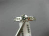 ESTATE WIDE .91CT ROUND DIAMOND 14KT WHITE GOLD SOLITAIRE ENGAGEMENT RING #21702
