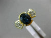 1.80CT DIAMOND & AAA OVAL SAPPHIRE 14K YELLOW GOLD 3D SEMI BEZEL ENGAGEMENT RING
