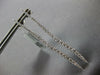 ESTATE LONG 1.31CT DIAMOND 18KT WHITE GOLD 3D ROUND JOURNEY BAR HANGING EARRINGS