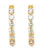 .73CT DIAMOND 18KT YELLOW GOLD 3D ROUND SHARED PRONG INSIDE OUT HANGING EARRINGS