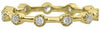 .29CT DIAMOND 18K YELLOW GOLD 3D ROUND FILIGREE BAMBOO ETERNITY ANNIVERSARY RING