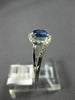 ESTATE .40CT DIAMOND & AAA TANZANITE 14KT WHITE GOLD CLASSIC LOVE KNOT FUN RING