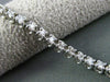 ESTATE 1.0CT DIAMOND 14KT WHITE GOLD FOUR PRONG 3D CLASSIC TENNIS BRACELET 3mm