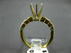 ESTATE .70CT DIAMOND 14KT 2 TONE GOLD FILIGREE SEMI MOUNT ENGAGEMENT RING #4953