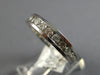 ESTATE .81CT DIAMOND 14KT WHITE GOLD 3D ROUND CHANNEL WEDDING ANNIVERSARY RING