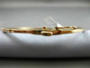 ESTATE .50CT DIAMOND 14KT ROSE GOLD 3D 2mm CLASSIC SHARE PRONG BANGLE BRACELET