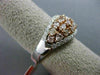 ESTATE 3.73CT DIAMOND 18K WHITE & ROSE GOLD 3D INFINITY WEDDING ANNIVERSARY RING