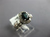 1.52CT DIAMOND AAA SAPPHIRE 14K WHITE GOLD OVAL ROUND & BAGUETTE FRIENDSHIP RING
