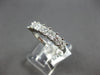 ESTATE 1.27CT DIAMOND 14K WHITE GOLD PRINCESS INVISIBLE WEDDING ANNIVERSARY RING