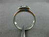 ESTATE .32CT ROUND DIAMOND 14KT WHITE GOLD ETOILE RECTANGULAR FUN RING #12037