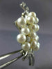 ANTIQUE LARGE 1.50CT OLD MINE DIAMOND & AAA PEARL PLATINUM 3D BROOCH PIN 23635