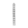 ESTATE 4.0CT DIAMOND 14KT WHITE GOLD 3D ROUND INSIDE OUT HOOP HANGING EARRINGS