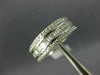 ESTATE WIDE 1.43CT DIAMOND 18KT WHITE GOLD 3D ROUND & BAGUETTE ANNIVERSARY RING