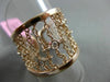 ESTATE WIDE .16CT DIAMOND 14KT ROSE GOLD DIAMOND BY THE YARD FLEXIBLE LOVE RING