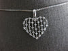 ESTATE .25CT DIAMOND 14KT WHITE GOLD MULTI BAR BY THE YARD LOVE FLOATING PENDANT