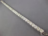 ESTATE EXTRA LARGE 21.36CT DIAMOND 14KT WHITE GOLD 3D ROUND TENNIS BRACELET