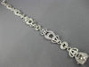 ESTATE WIDE & LONG .52CT DIAMOND 18KT WHITE GOLD ETOILE MILGRAIN TENNIS BRACELET
