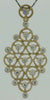 .26CT DIAMOND 14KT YELLOW GOLD 3D MULTI CIRCULAR TEAR DROP ETOILE FUN PENDANT