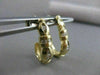 ESTATE .72CTW CHANNEL DIAMOND HUGGIES 14K YELLOW GOLD FANCY EARRINGS 20MM #6166