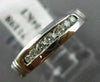 ESTATE WIDE .25CT DIAMOND 14KT WHITE GOLD 7 STONE WEDDING ANNIVERSARY RING #1198