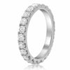 ESTATE 1.62CT DIAMOND 14KT WHITE GOLD 3D ETERNITY SHARE PRONG ANNIVERSARY RING