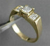 ESTATE .78CT PRINCESS DIAMOND ANNIVERSARY ENGAGEMENT 14K GOLD RING 5M EF VVS 134
