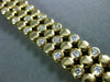 ESTATE WIDE 2.70CT DIAMOND 14KT YELLOW GOLD CLASSIC 3 ROW ETOILE BRACELET #2625