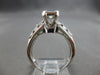WIDE 1.26CT DIAMOND 14K WHITE GOLD PRINCESS & ROUND INVISIBLE OCTAGON RING 28169