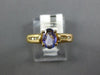 .71CT DIAMOND & AAA TANZANITE 14KT YELLOW GOLD 3D OVAL & ROUND FRIENDSHIP RING