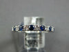 1.40CT DIAMOND & AAA SAPPHIRE 18KT WHITE GOLD CLASSIC ETERNITY ANNIVERSARY RING