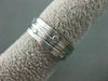 ESTATE .35CT DIAMOND ETOILE TWO ROW 14KT WHITE GOLD ETERNITY RING UNIQUE! #12187
