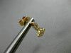 ESTATE .68CT DIAMOND 18KT ROSE GOLD 3D FLOWER MILGRAIN INFINITY HANGING EARRINGS