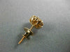 ESTATE 1.0CT DIAMOND 14KT ROSE GOLD 3D CLASSIC FLOWER STUD SCREW BACK EARRINGS