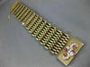 ANTIQUE LARGE .74CT OLD MINE DIAMOND & AAA RUBY 14K TRI COLOR GOLD BRACELET 1404