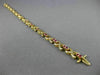 ANTIQUE WIDE 1.30 AAA RUBY 14K YELLOW GOLD 3D CLASSIC " X " LOVE BRACELET #22665