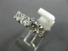 ESTATE WIDE 2.17CT DIAMOND 14KT WHITE GOLD SEMI ETERNITY WEDDING RING BAND #2800