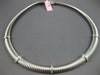 ESTATE WIDE .35CT DIAMOND 14KT WHITE GOLD 3D BY THE YARD SNAKE ITALIAN NECKLACE