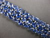 EXTRA LARGE 83.12CT DIAMOND & AAA TANZANITE 18KT WHITE GOLD MULTI SHAPE BRACELET