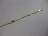 .11CT DIAMOND 14KT YELLOW GOLD 3D MULTI LEAF BY THE YARD CHANDELIER FUN BRACELET