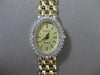 ESTATE .40CT DIAMOND 14KT WHITE & YELLOW GOLD OVAL GENEVE QUARTZ WATCH #19133
