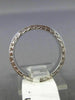 ESTATE 18KT WHITE GOLD 3D GREEK KEY FILIGREE WEDDING ANNIVERSARY RING #1516
