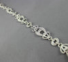 ESTATE WIDE & LONG .52CT DIAMOND 18KT WHITE GOLD ETOILE MILGRAIN TENNIS BRACELET
