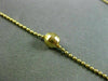 ESTATE LONG 14KT YELLOW GOLD BEAD BY THE YARD ITALIAN DIAMOND CUT NECKLACE 24937