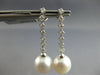 .42CT DIAMOND & AAA SOUTH SEA PEARL 18KT WHITE GOLD 3D JOURNEY HANGING EARRINGS